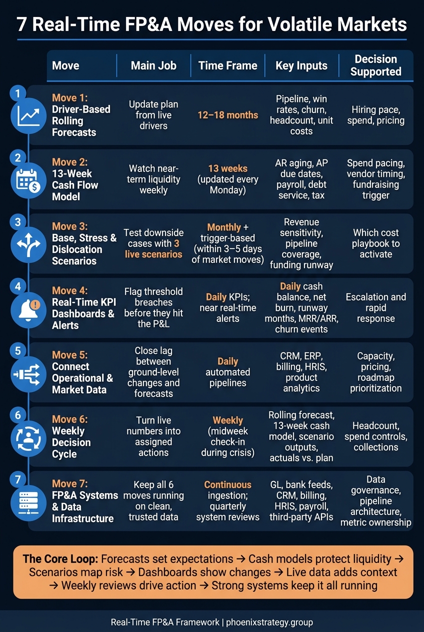 7 Real-Time FP&A Moves for Volatile Markets: A Complete Framework