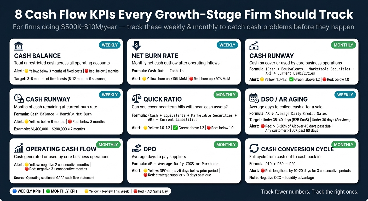 8 Cash Flow KPIs Every Growth-Stage Firm Should Track