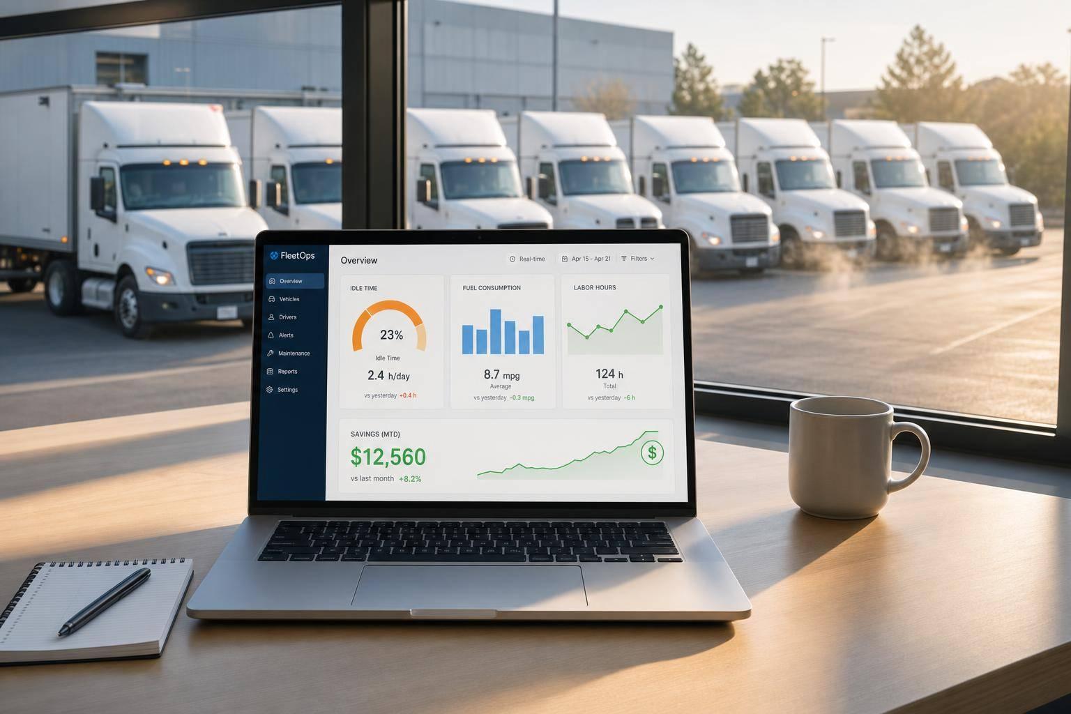 How Fleet Dashboards Cut Idle Cost