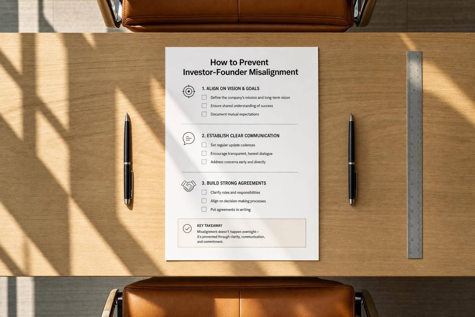 How to Prevent Investor-Founder Misalignment