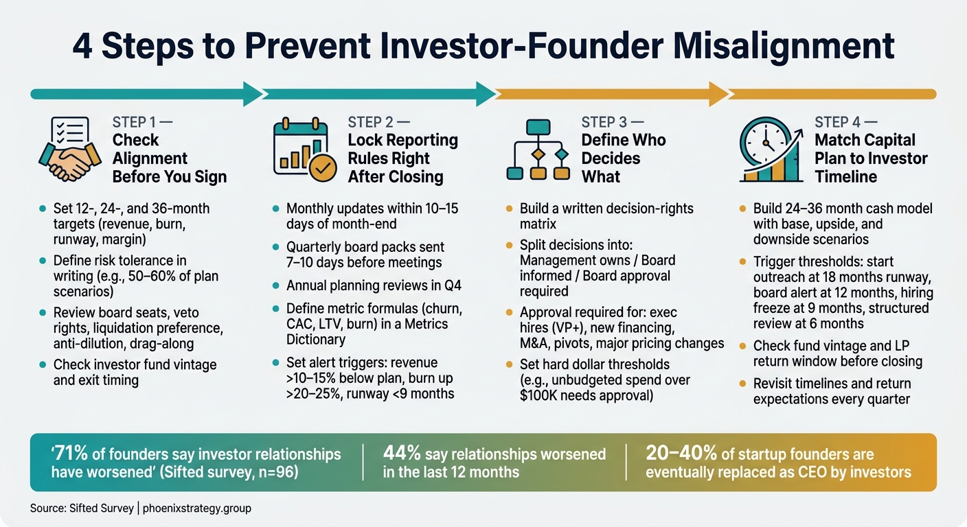 4 Steps to Prevent Investor-Founder Misalignment