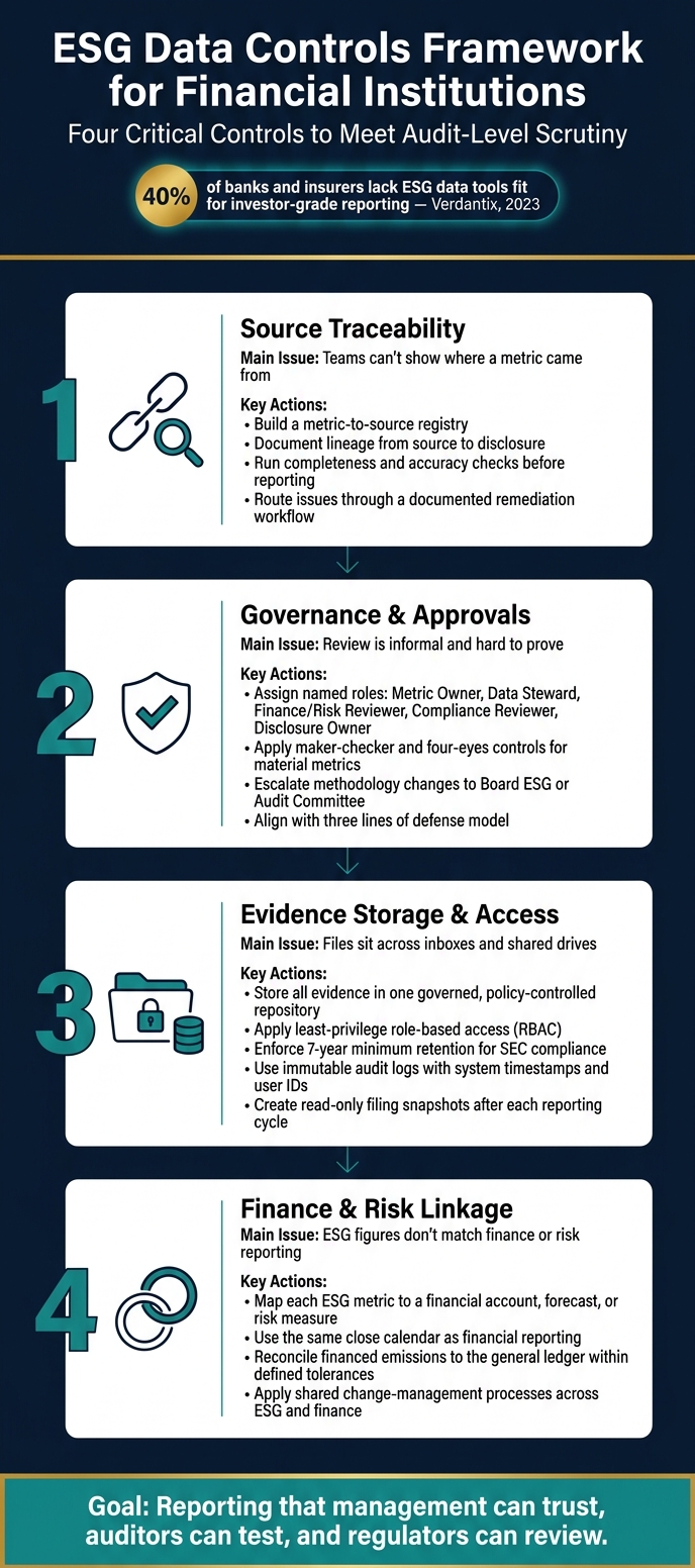 ESG Data Controls Framework for Financial Institutions