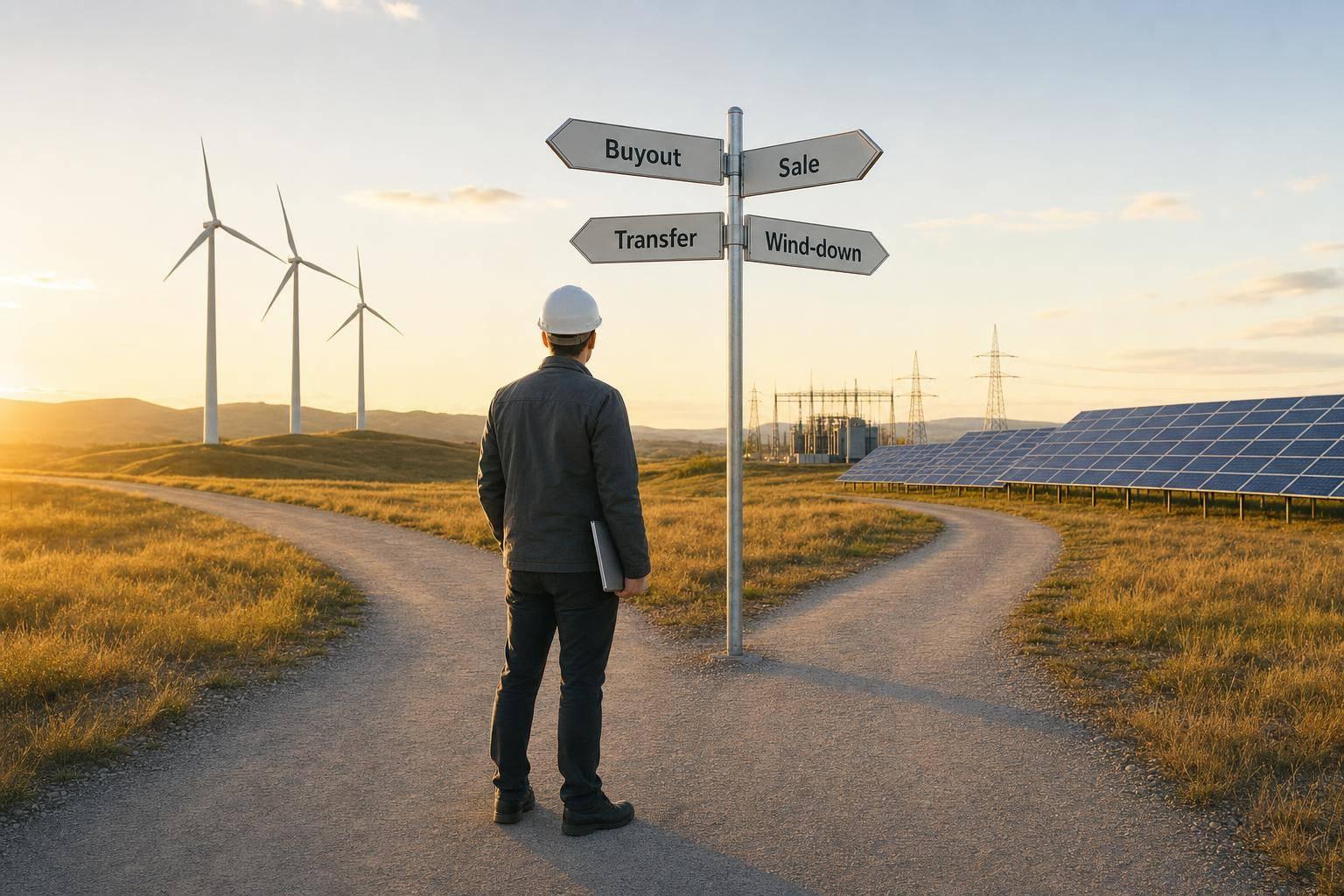 Clean energy joint ventures: Exit paths