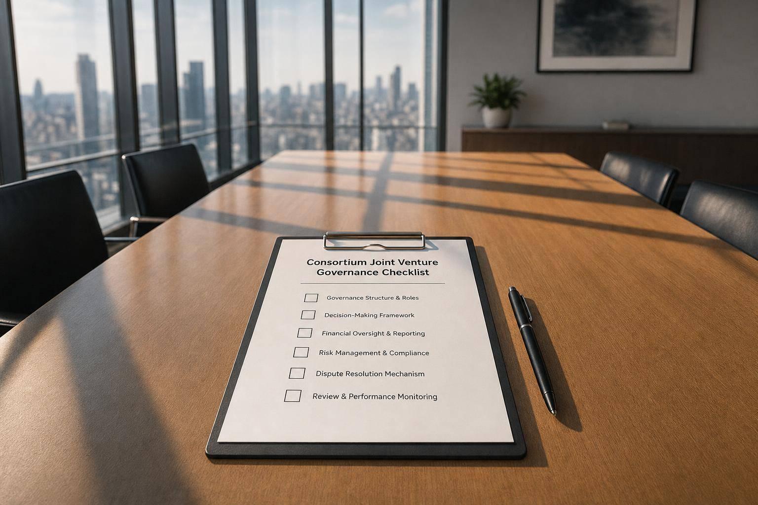 Consortium Joint Venture Governance Checklist