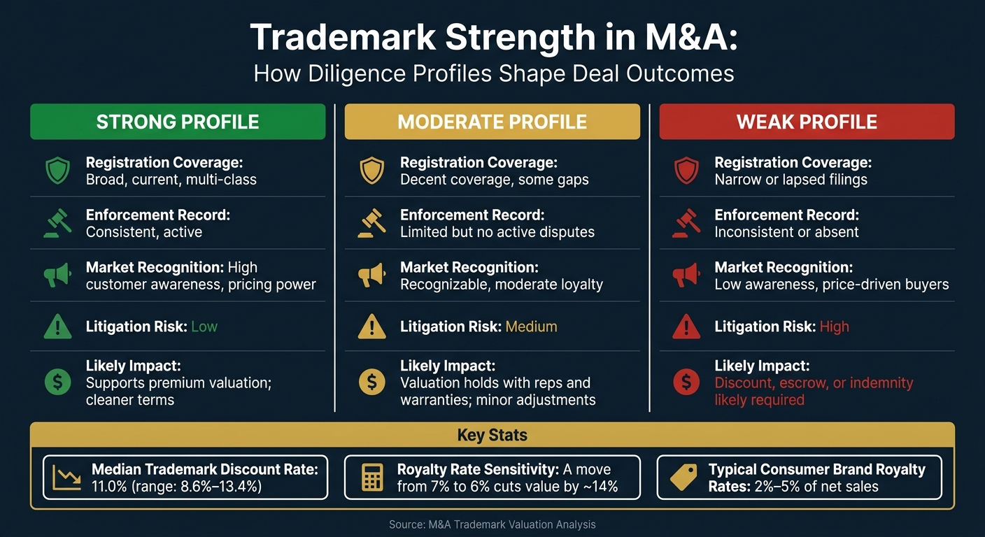 Trademark Strength in M&A: Strong vs. Weak Profile Impact on Deal Terms