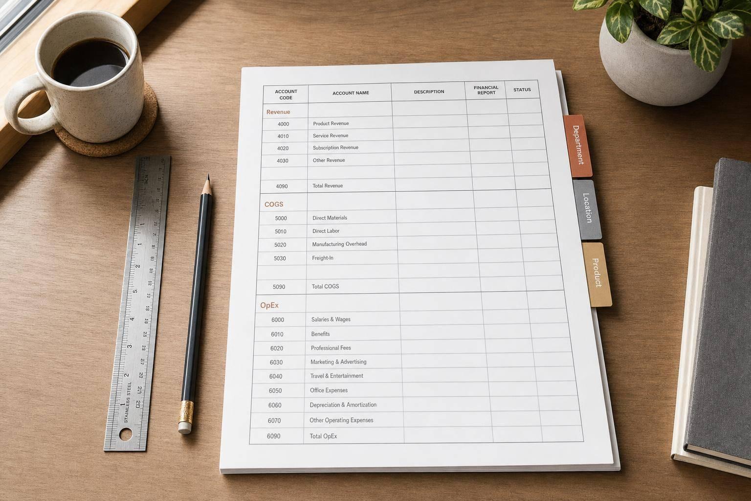 Chart of Accounts Design for Growth-Stage Companies
