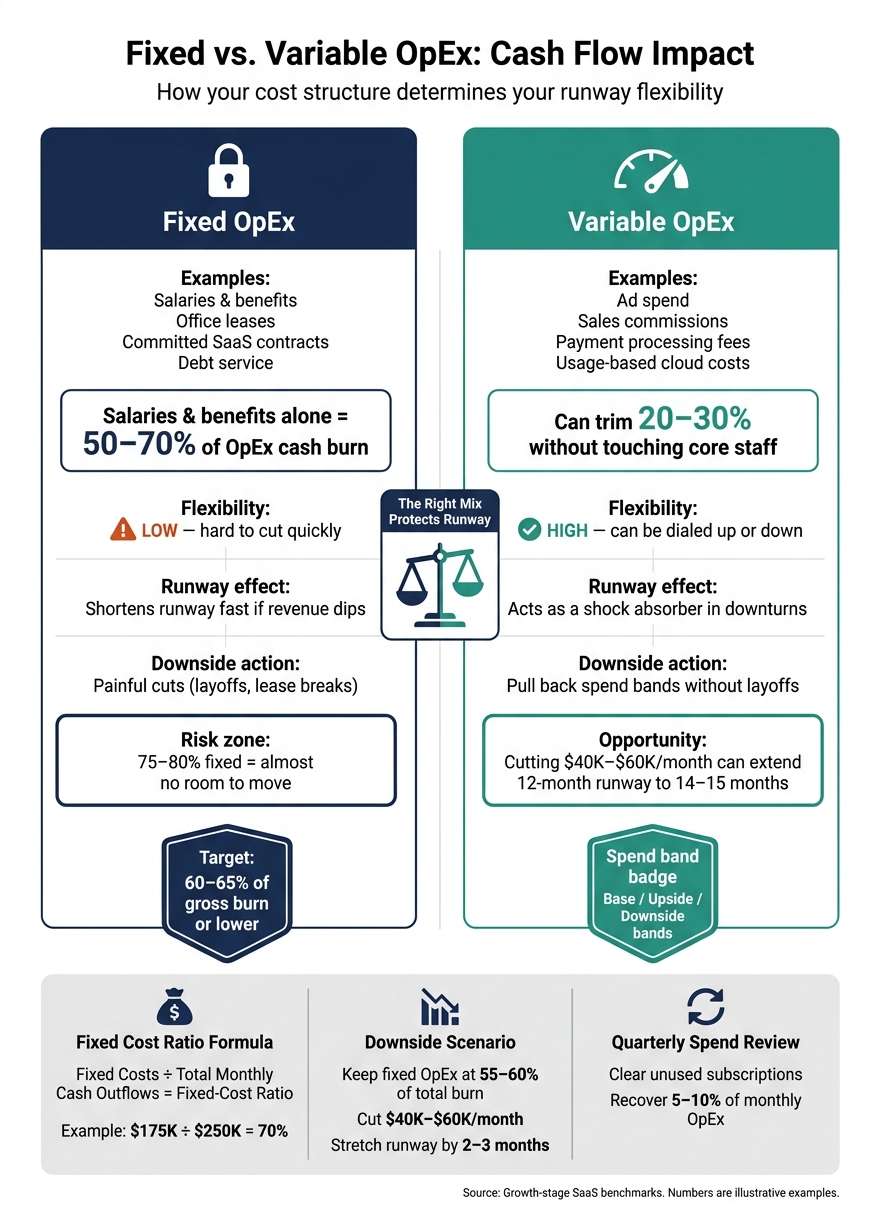 Fixed vs. Variable OpEx: Cash Flow Impact for Growth-Stage Companies