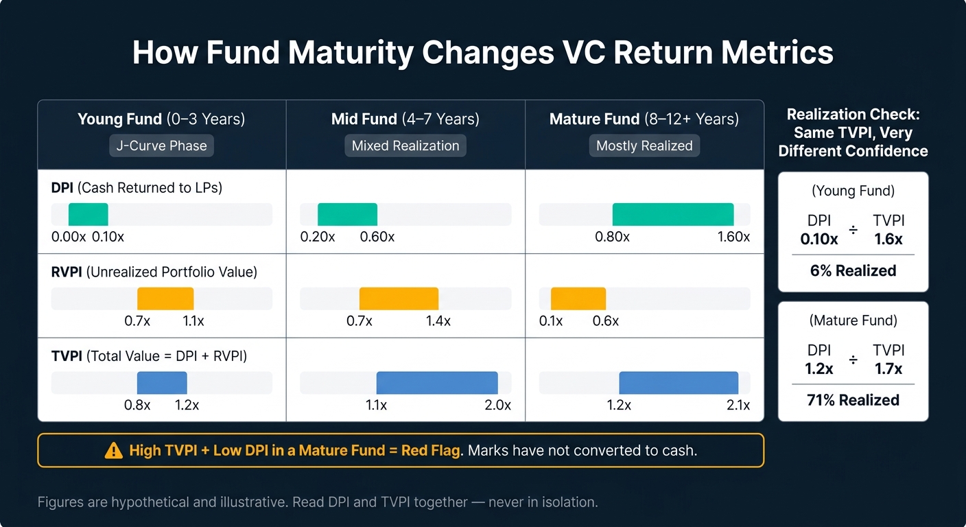 VC Fund Maturity vs. Return Metrics: How Fund Age Changes What the Numbers Mean