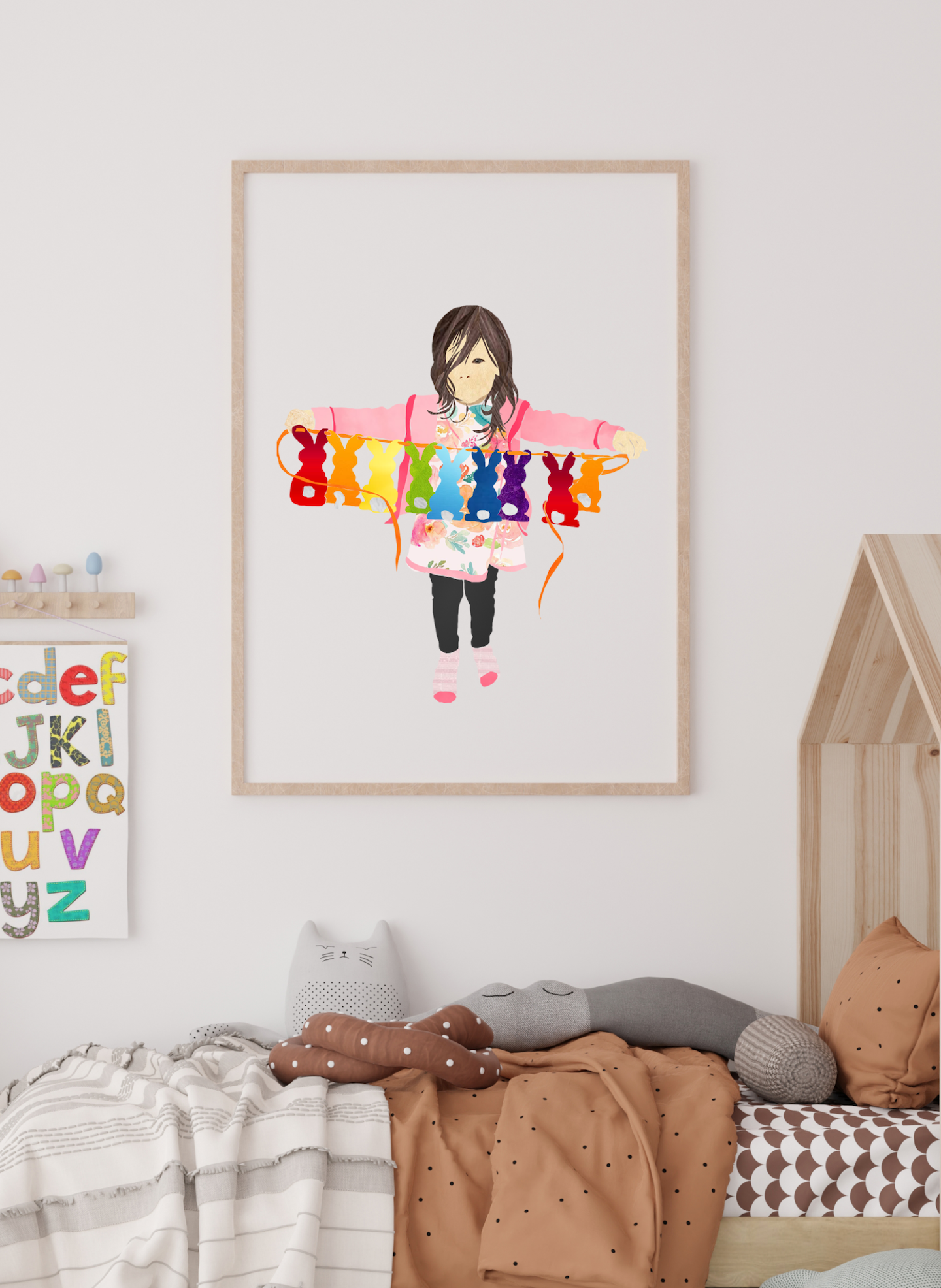 This digital collage series was created using hand-cut textures in Photoshop, transforming photos of friends’ and family’s children into playful, colorful illustrations. Each piece captures the joy and creativity of childhood in a modern, and represents activities children would do during the pandemic.