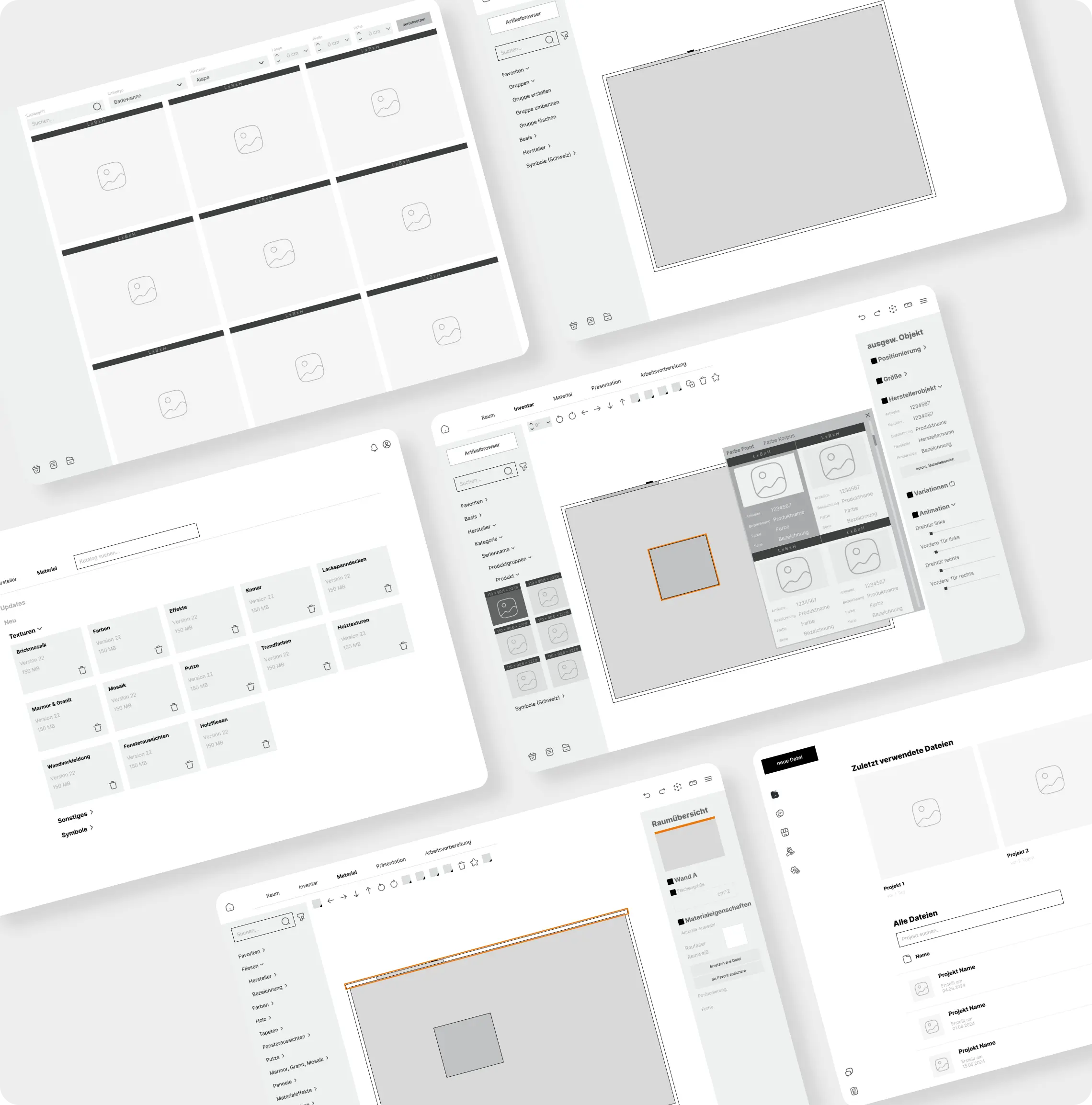 Wireframe von Badplan3D