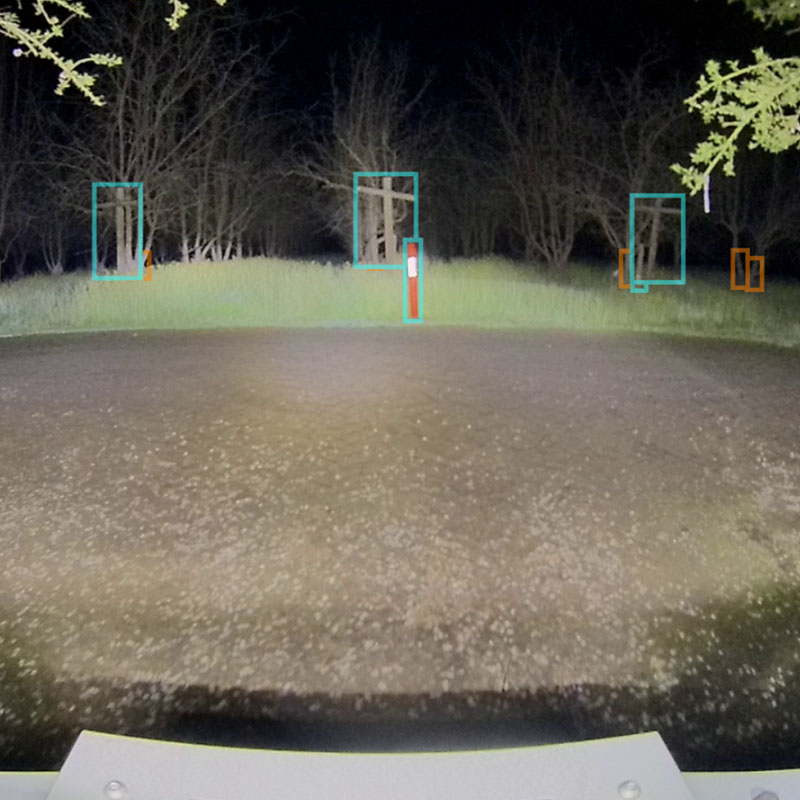 Object Detection at Night in an Orchard