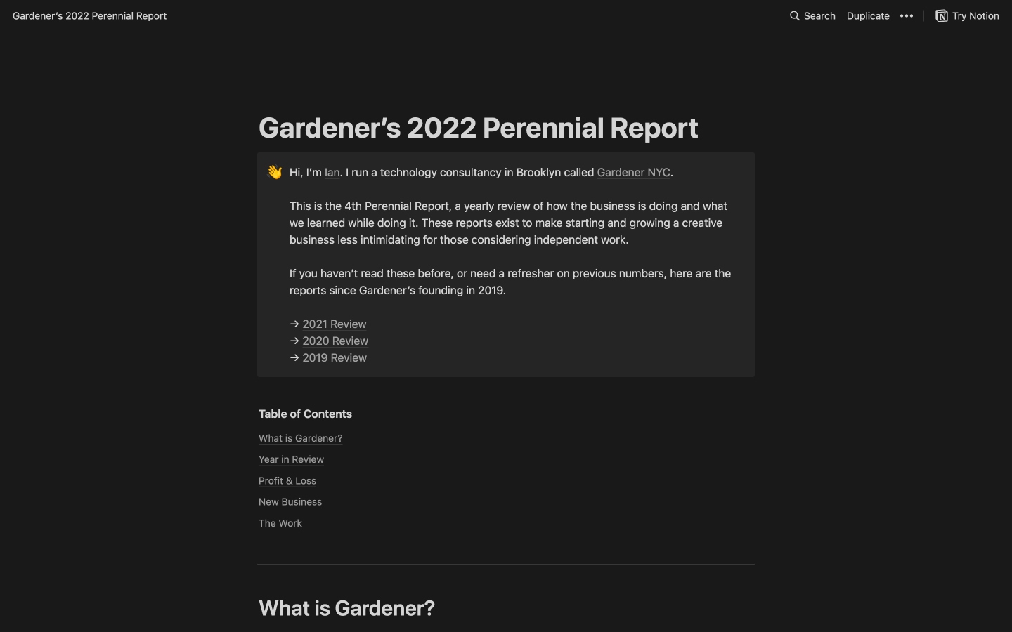 Gardener’s 2022 Perennial Report