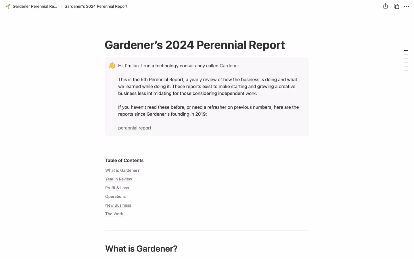 Gardener’s 2024 Perennial Report