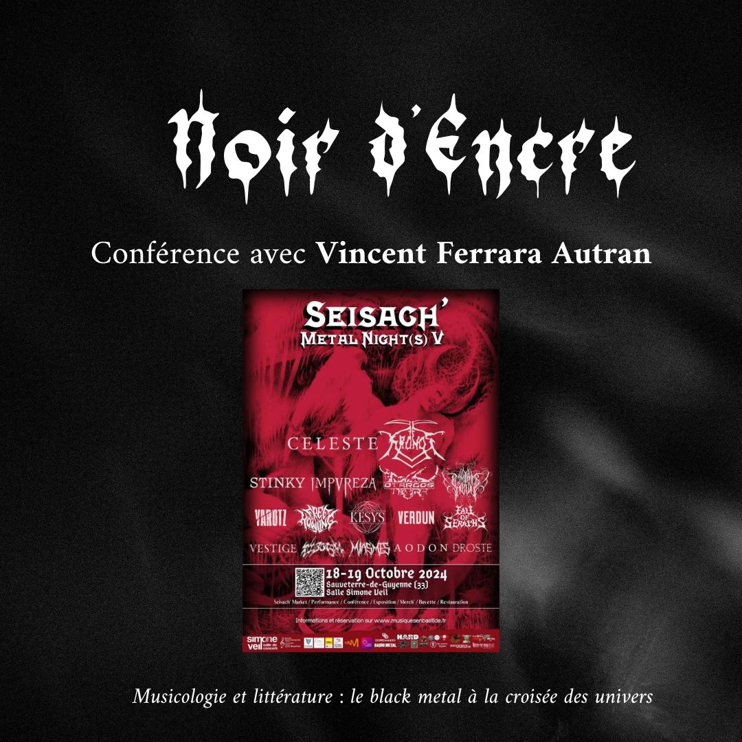 Noir d'Encre : Musicologie, littérature et black metal