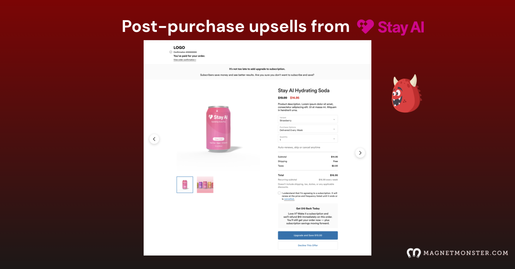 Grow your subscription business with post-purchase email_Magnet Monster