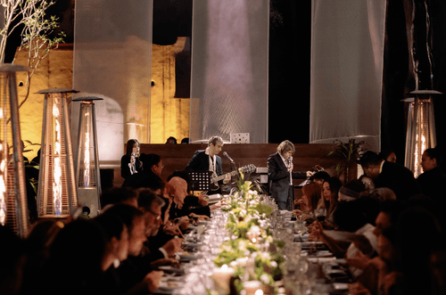 A stylish forest affair where guests met the enchanting embrace of nature.