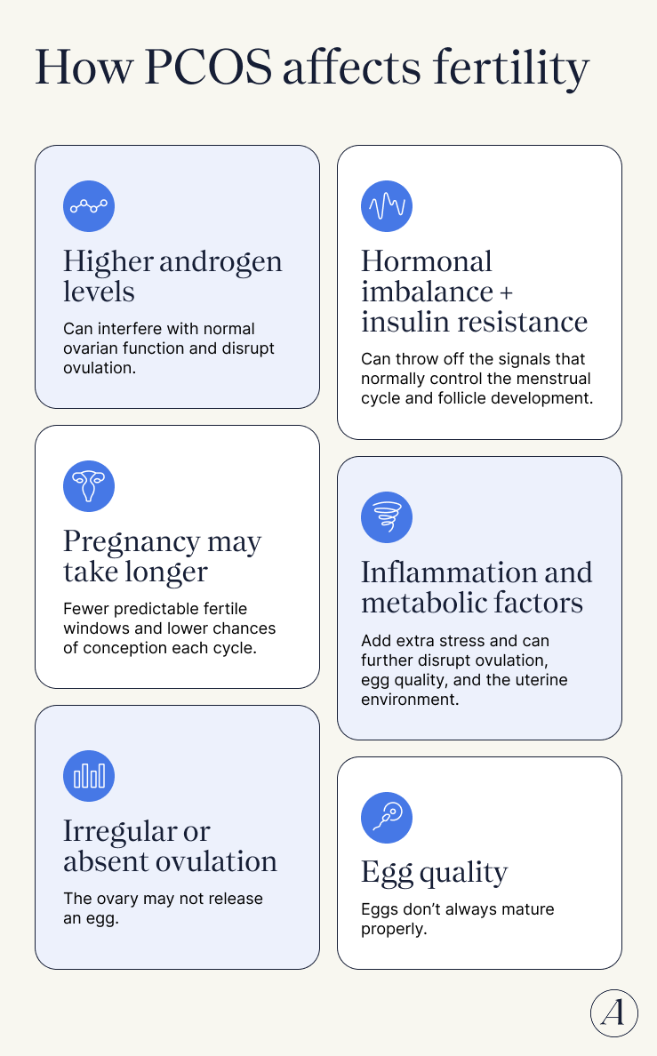 How PCOS affects fertility