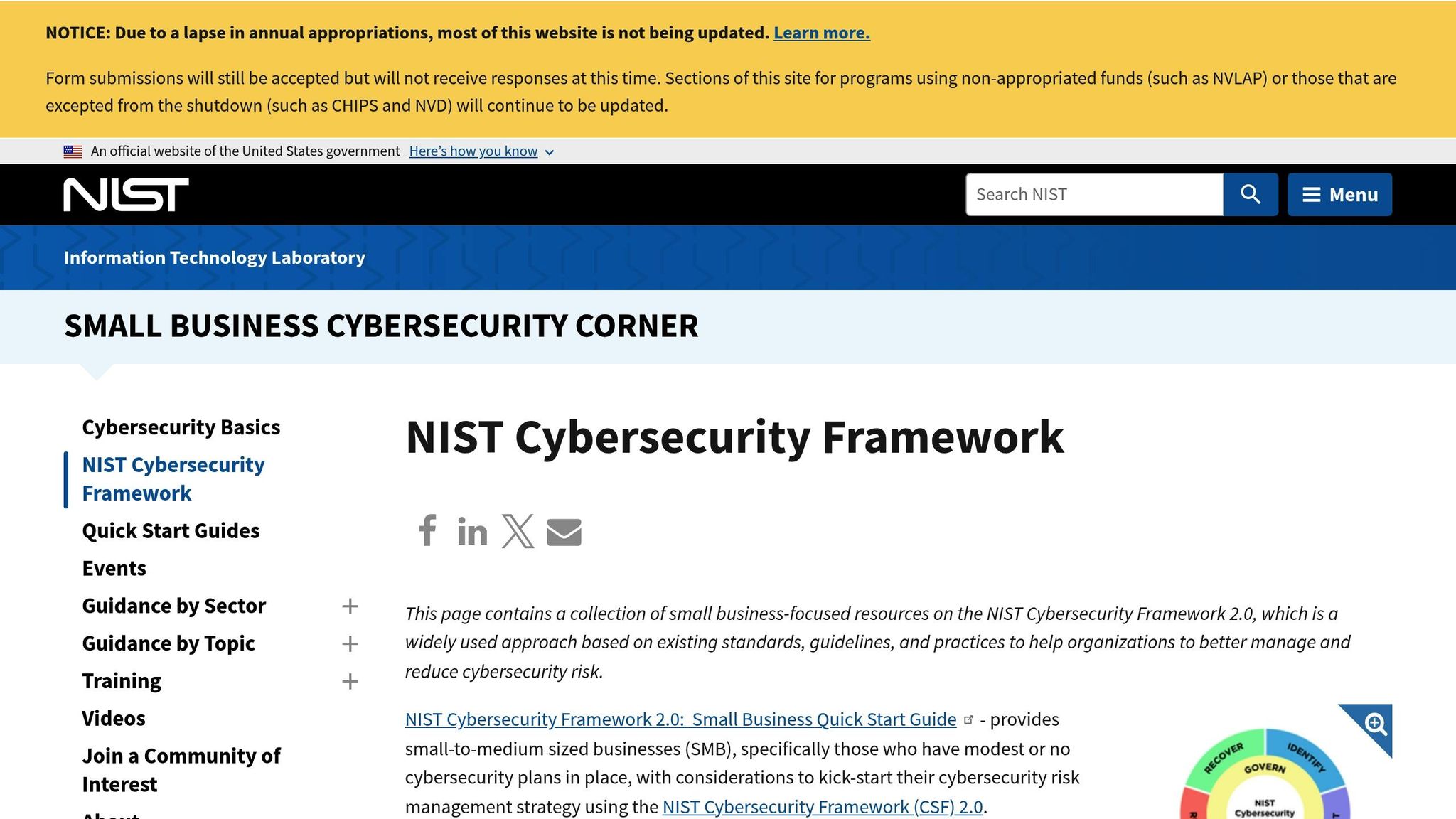 NIST Cybersecurity Framework