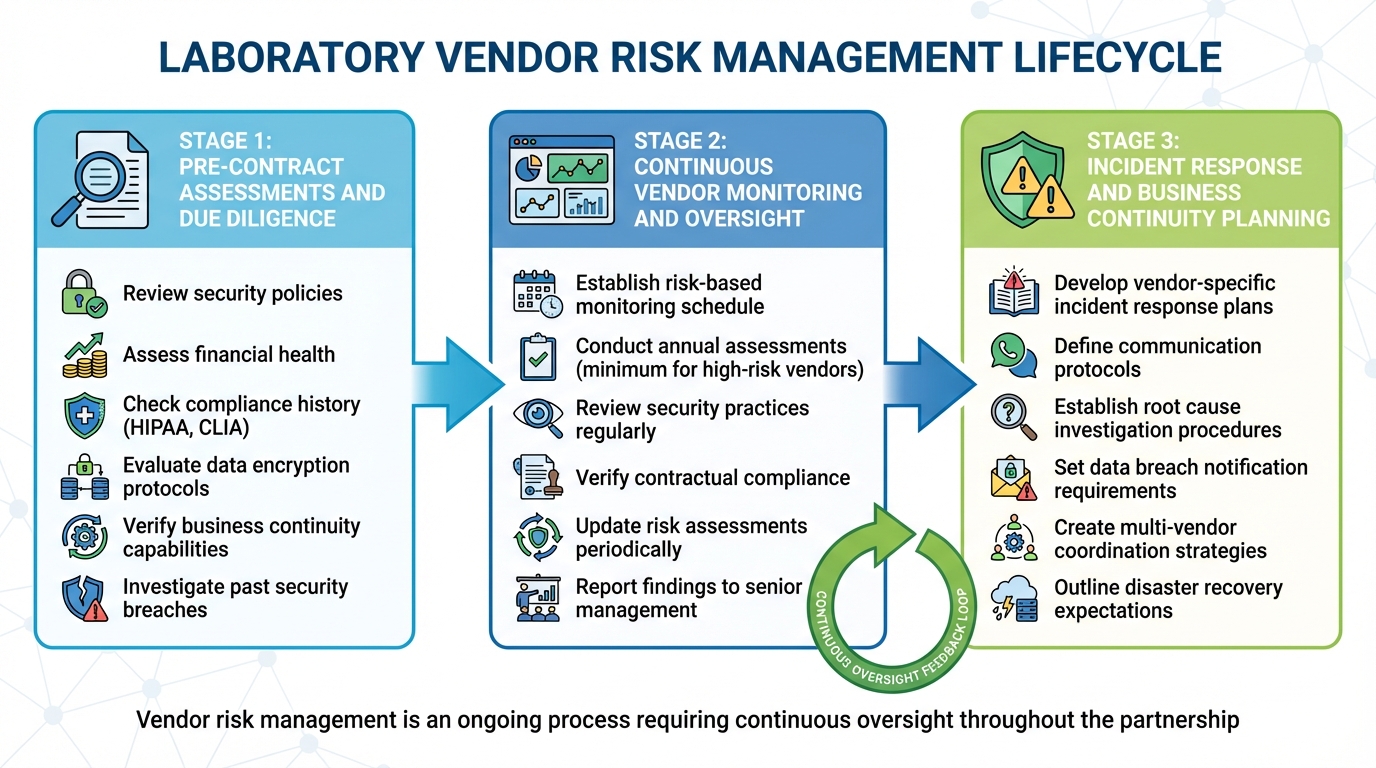 Laboratory Vendor Risk Management Lifecycle: From Assessment to Incident Response