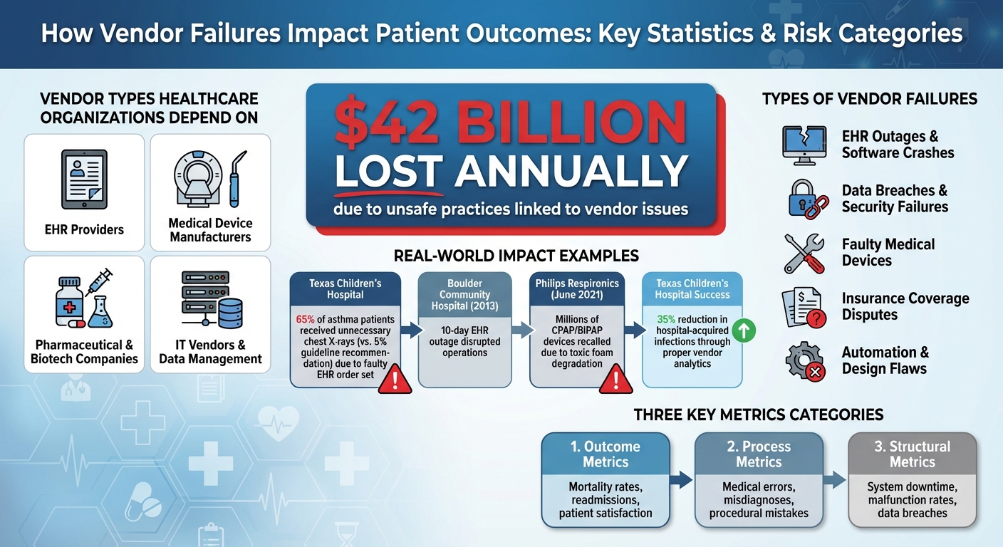 Healthcare Vendor Failure Impact Statistics and Risk Categories