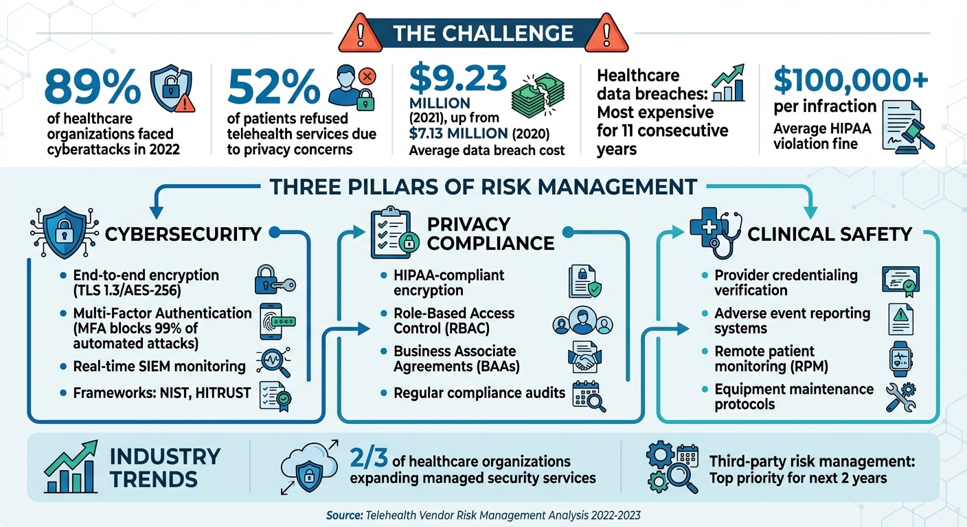 Telehealth Security Statistics and Risk Management Framework