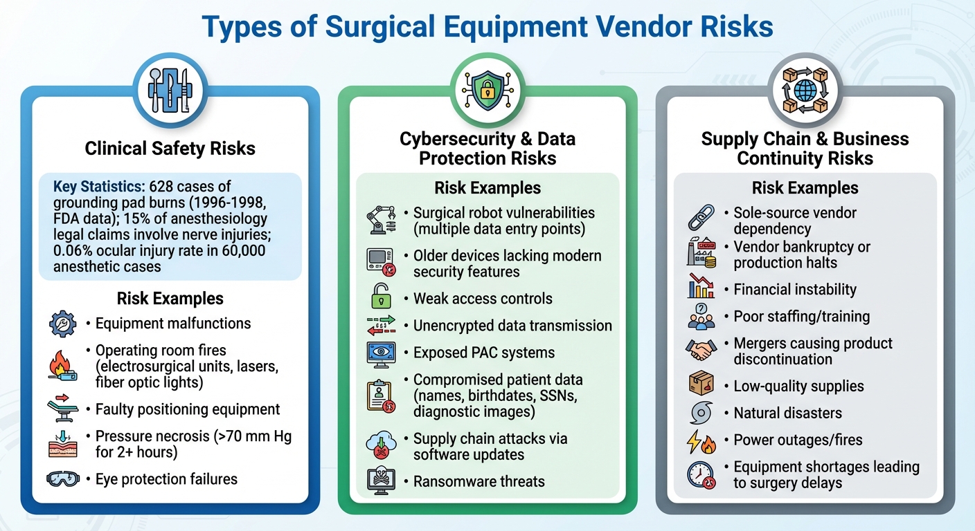 Three Main Categories of Surgical Equipment Vendor Risks in Healthcare
