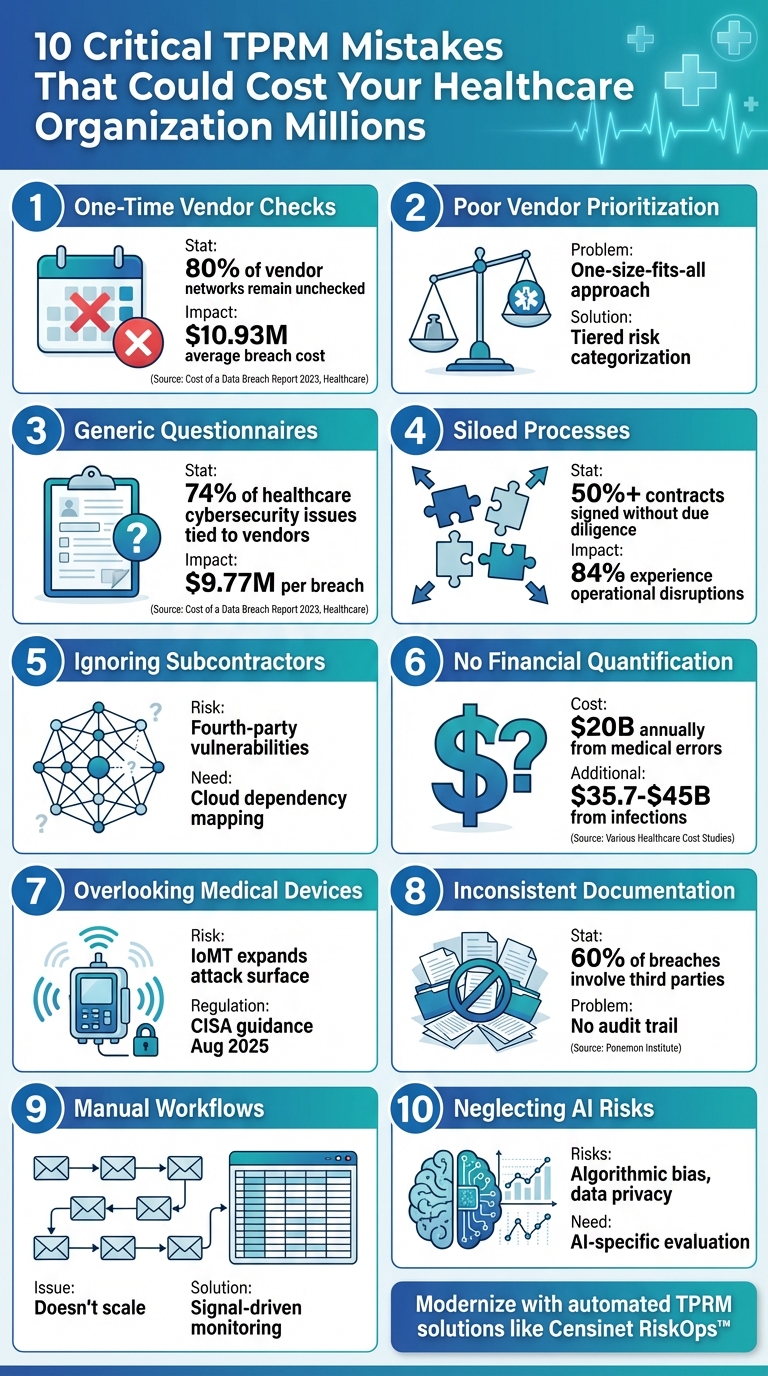 10 Critical TPRM Mistakes Healthcare Organizations Must Avoid