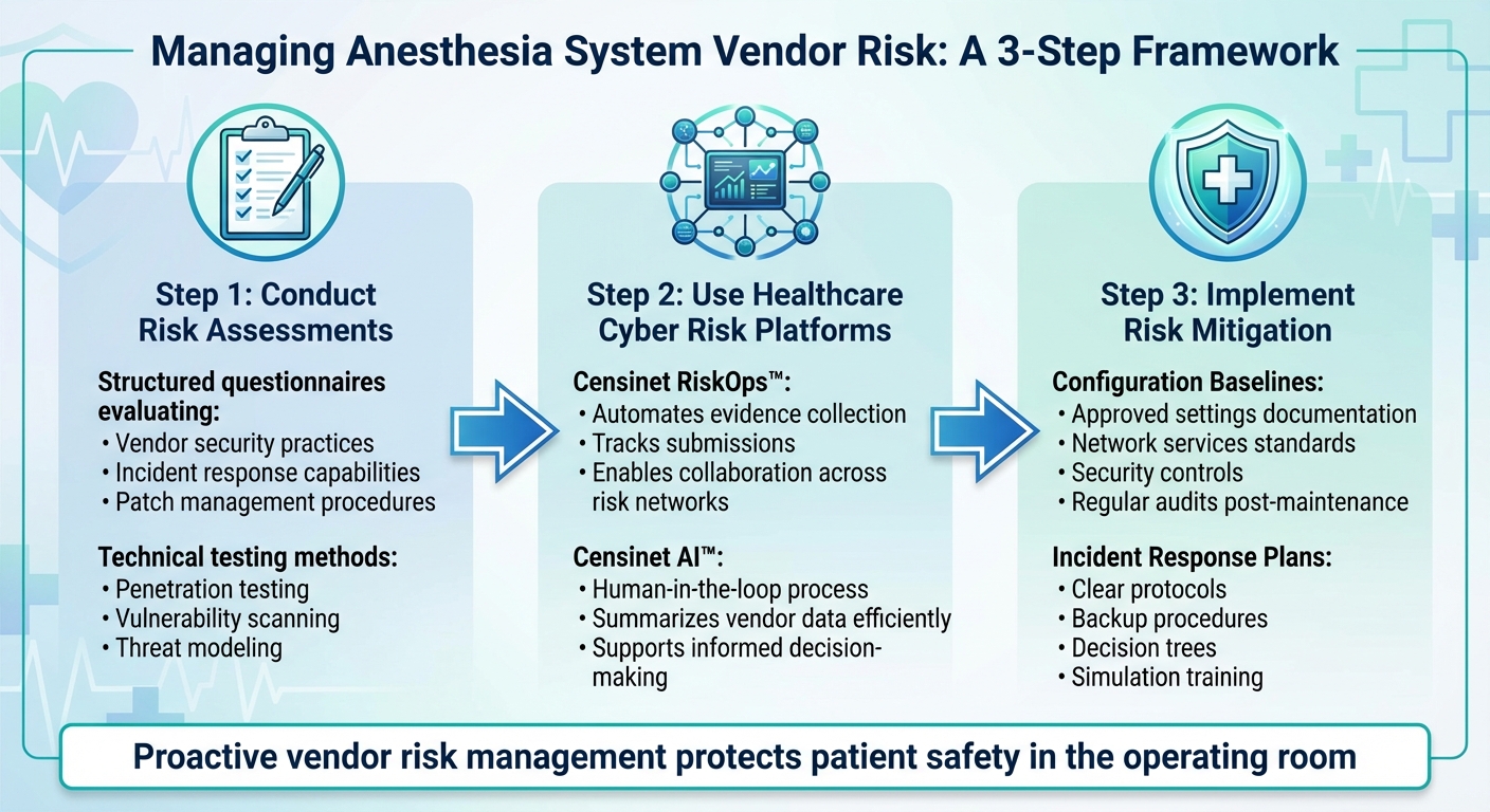3-Step Framework for Managing Anesthesia System Vendor Risk in Healthcare