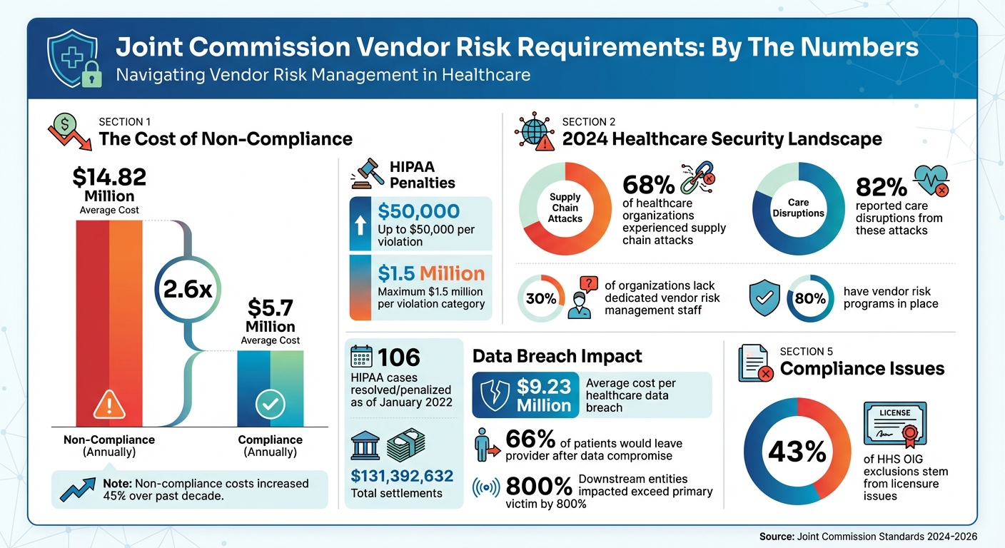 Joint Commission Vendor Risk Management Statistics and Compliance Costs 2024