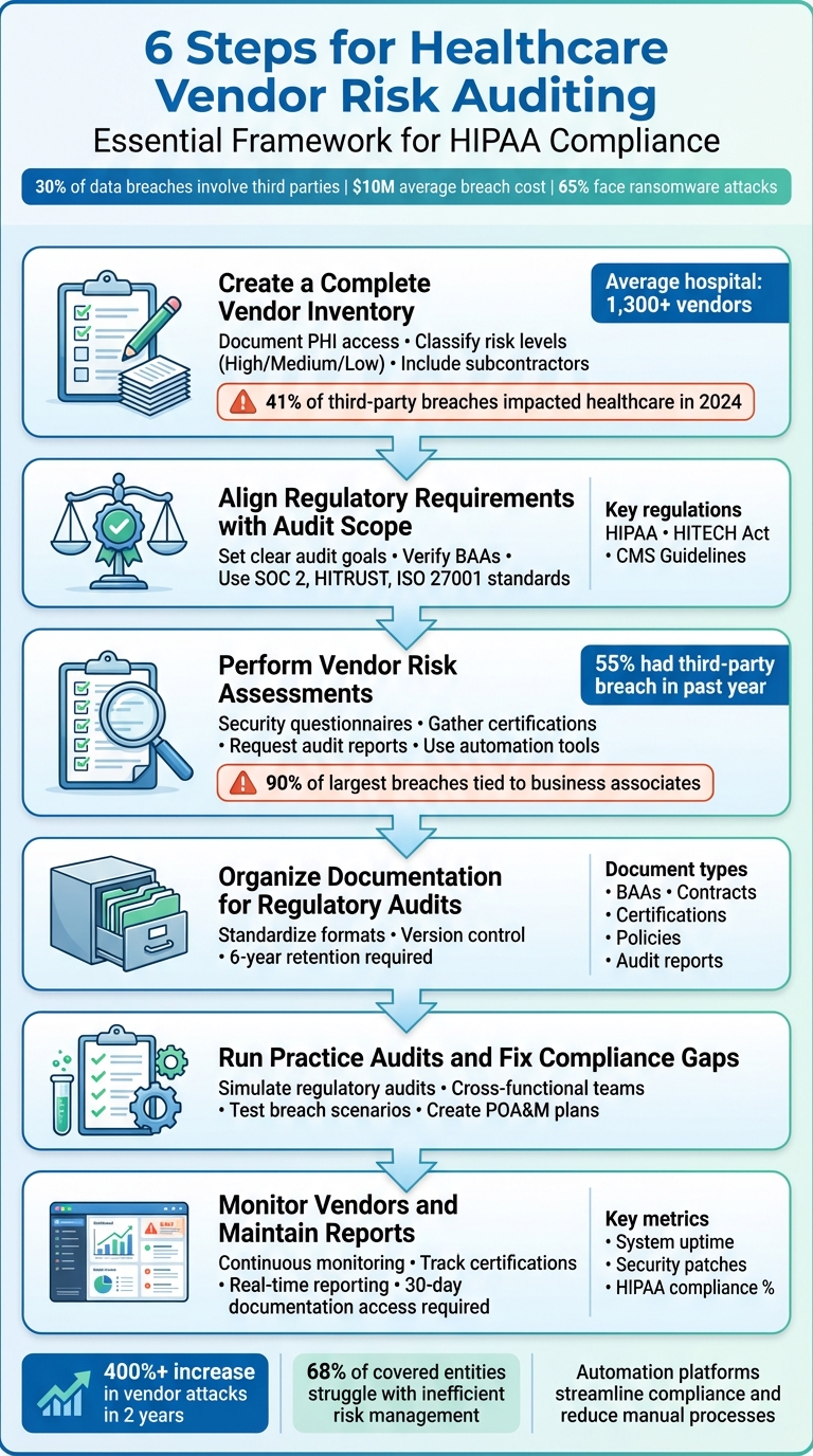 6 Steps for Healthcare Vendor Risk Auditing and Compliance