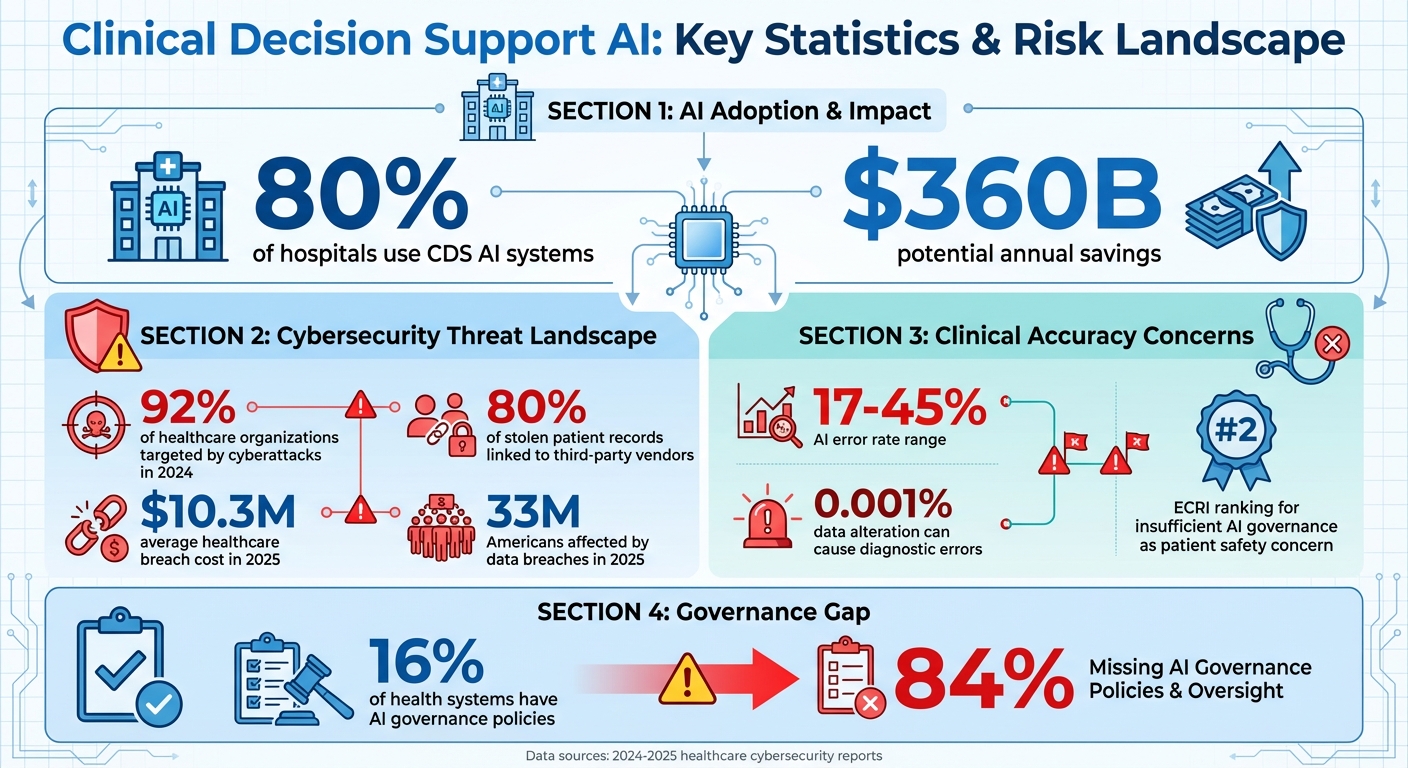 Clinical Decision Support AI Risks and Statistics in Healthcare 2024-2025