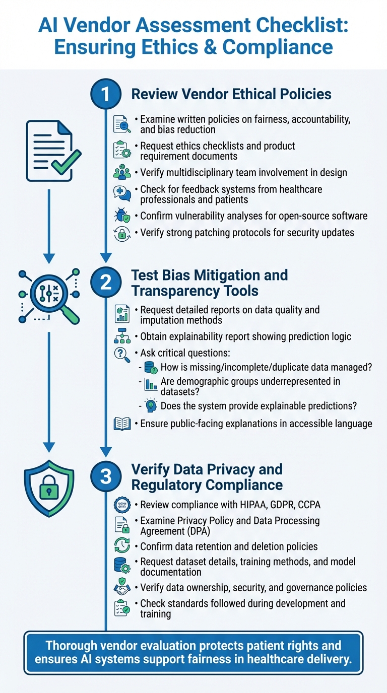 3-Step Checklist for Evaluating Healthcare AI Vendors on Ethics and Compliance