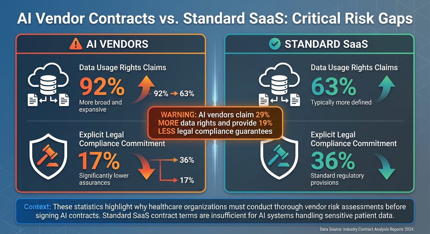 AI Vendor vs SaaS Contract Terms: Key Risk Statistics for Healthcare