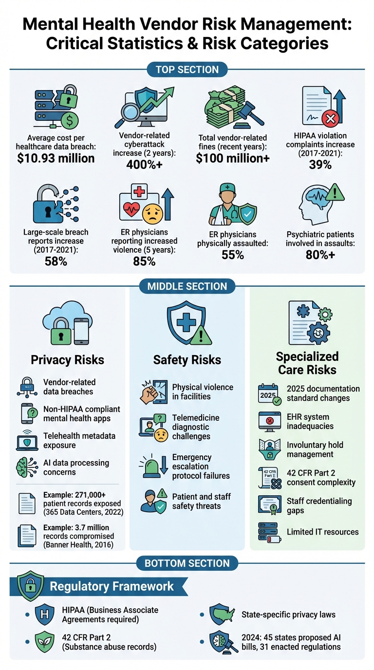 Mental Health Vendor Risk Management: Key Statistics and Risk Categories