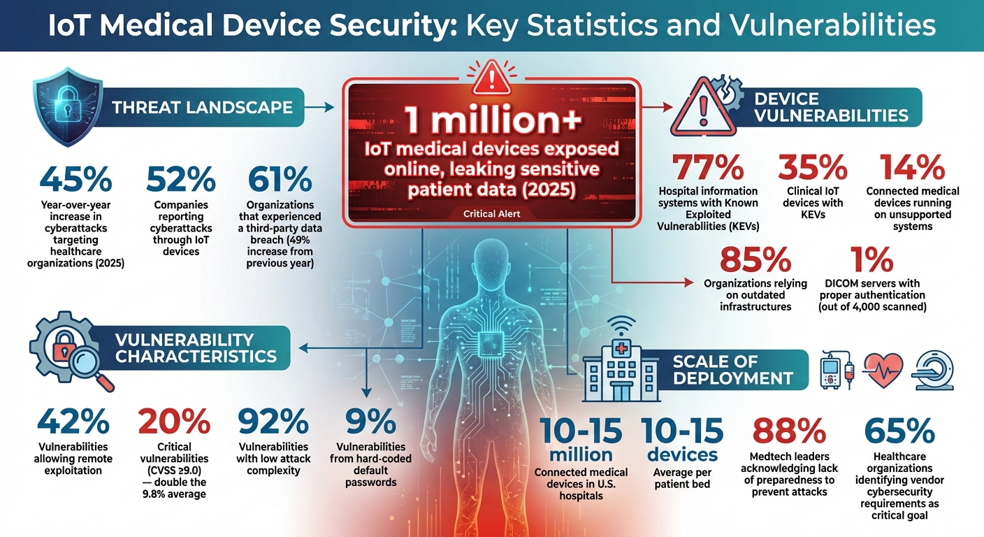 IoT Medical Device Security Statistics and Vulnerabilities in Healthcare 2025