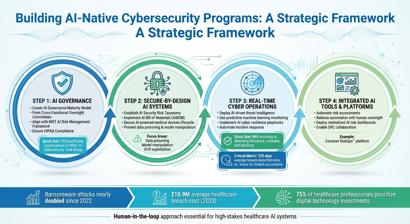 4-Step Framework for Building AI-Native Healthcare Cybersecurity Programs