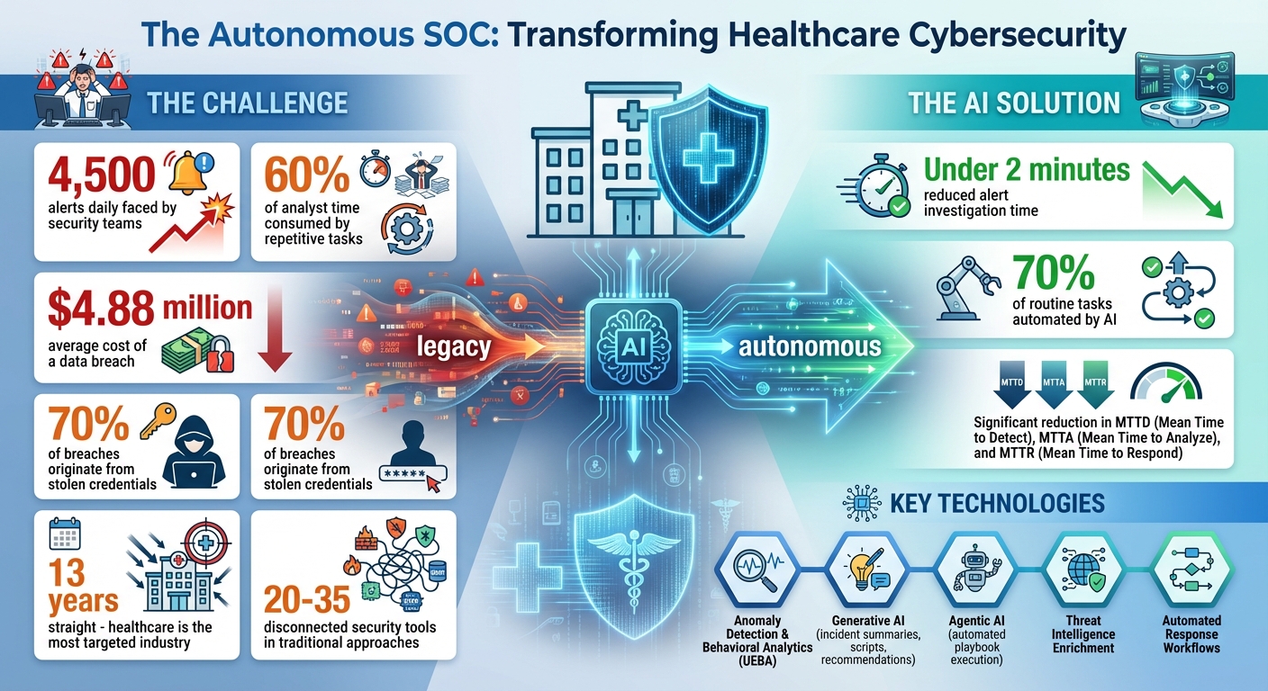 AI-Powered SOC Impact: Key Statistics for Healthcare Cybersecurity
