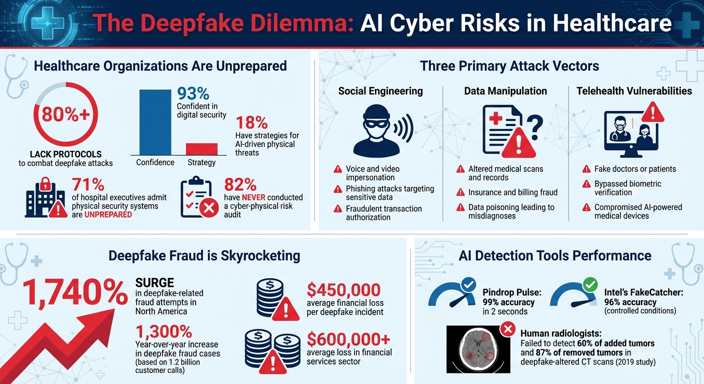 Deepfake Threats in Healthcare: Key Statistics and Attack Vectors