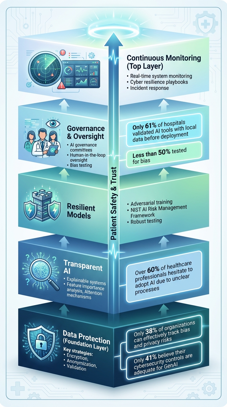Five-Layer Framework for Fail-Safe AI Systems in Healthcare