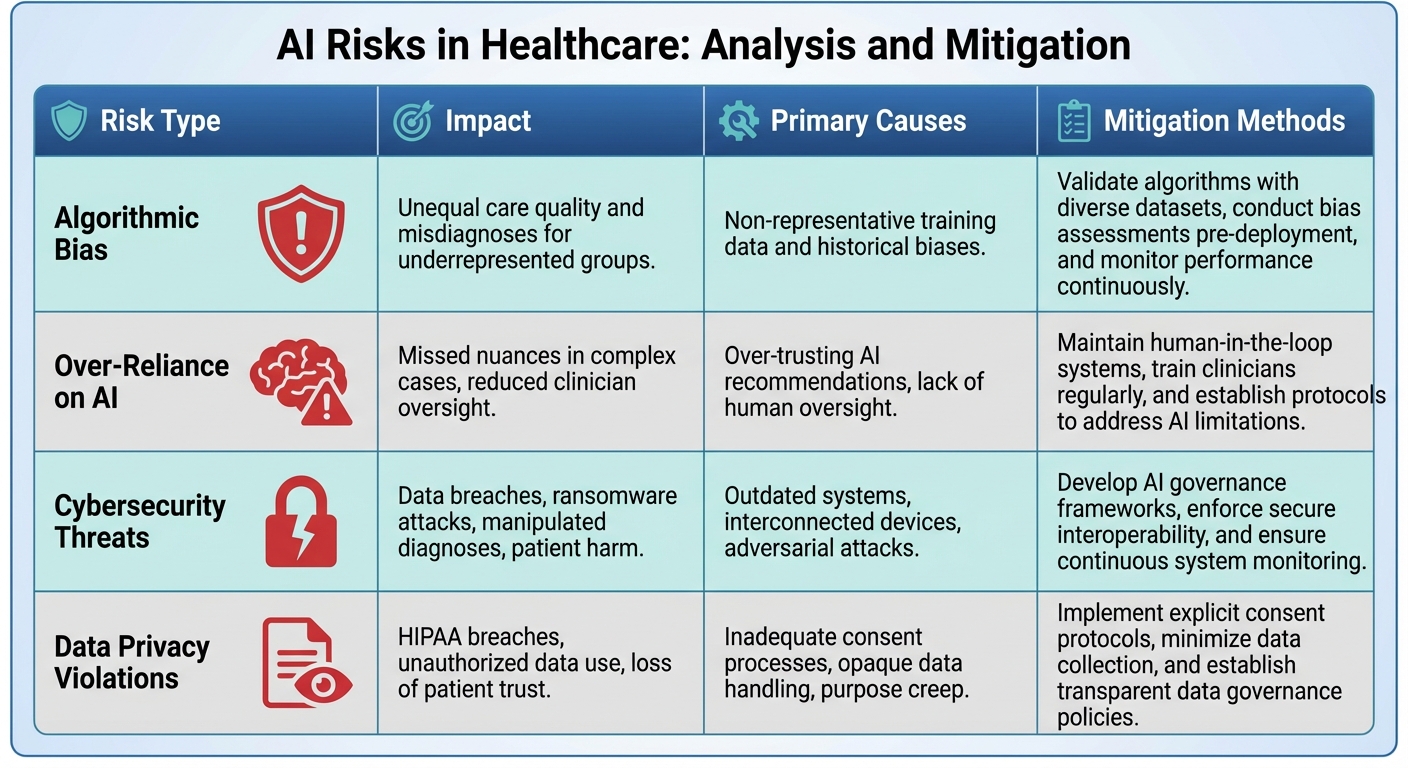 AI in Healthcare: Risk Types, Impacts, and Mitigation Strategies