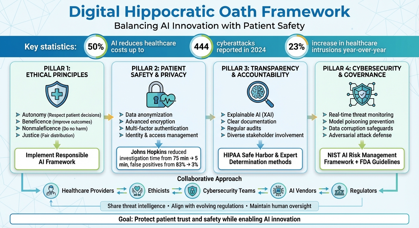 Digital Hippocratic Oath Framework for Healthcare AI Implementation