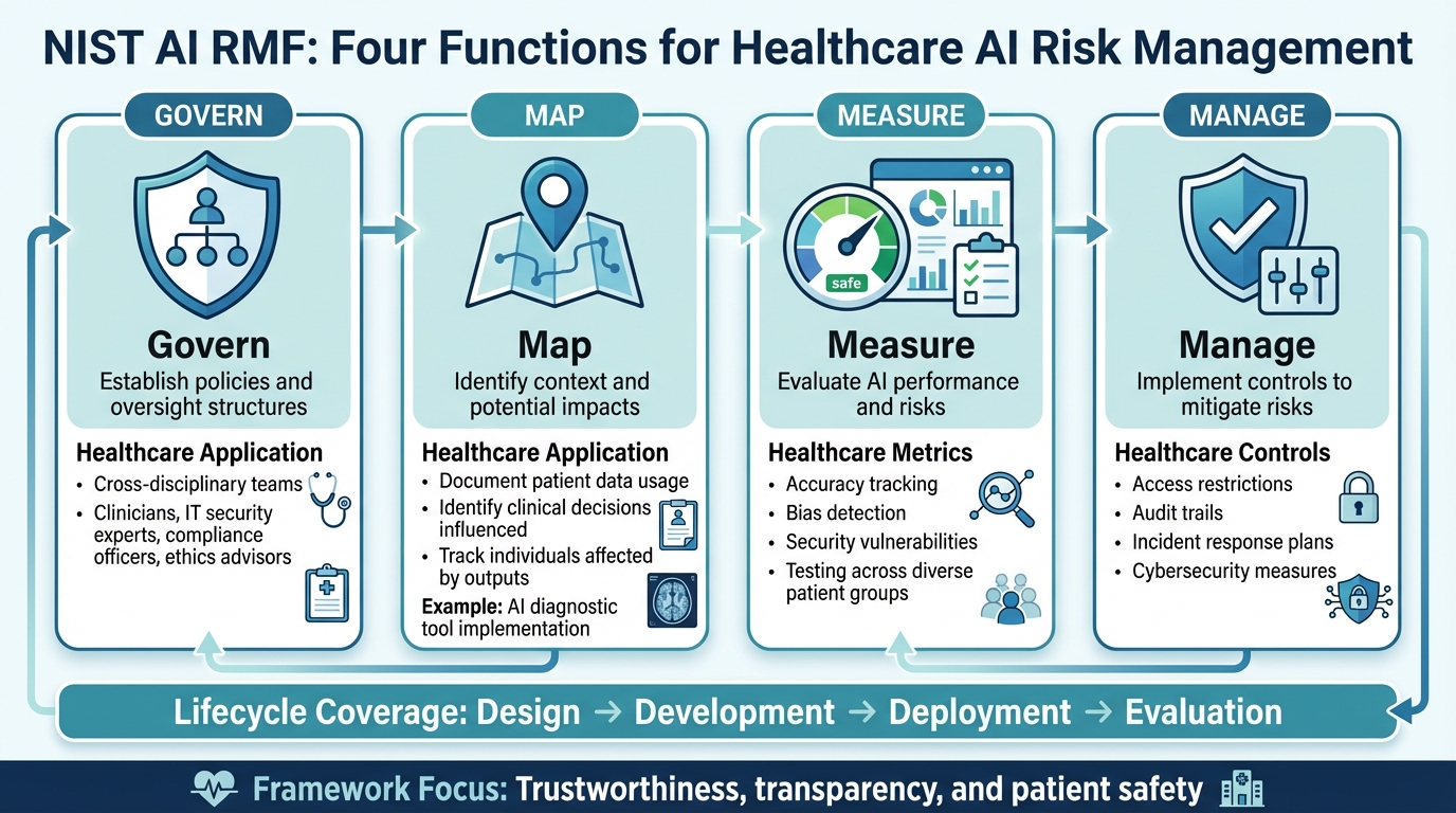 NIST AI Risk Management Framework: Four Key Functions for Healthcare