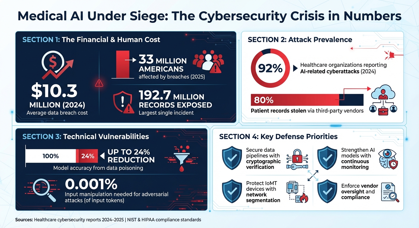 Medical AI Cybersecurity Threats: Key Statistics and Impact on Healthcare 2024-2025