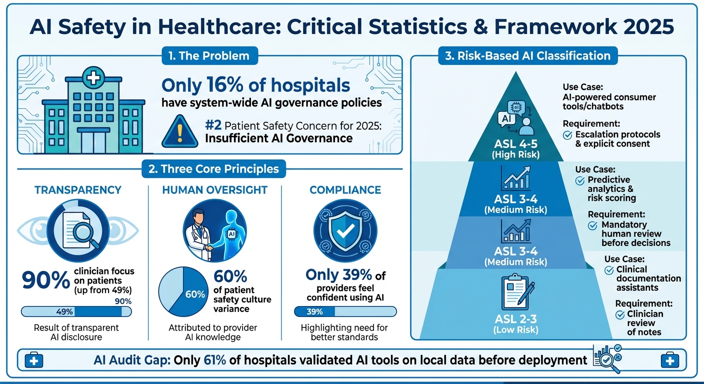 AI Safety in Healthcare: Key Statistics and Risk Framework 2025