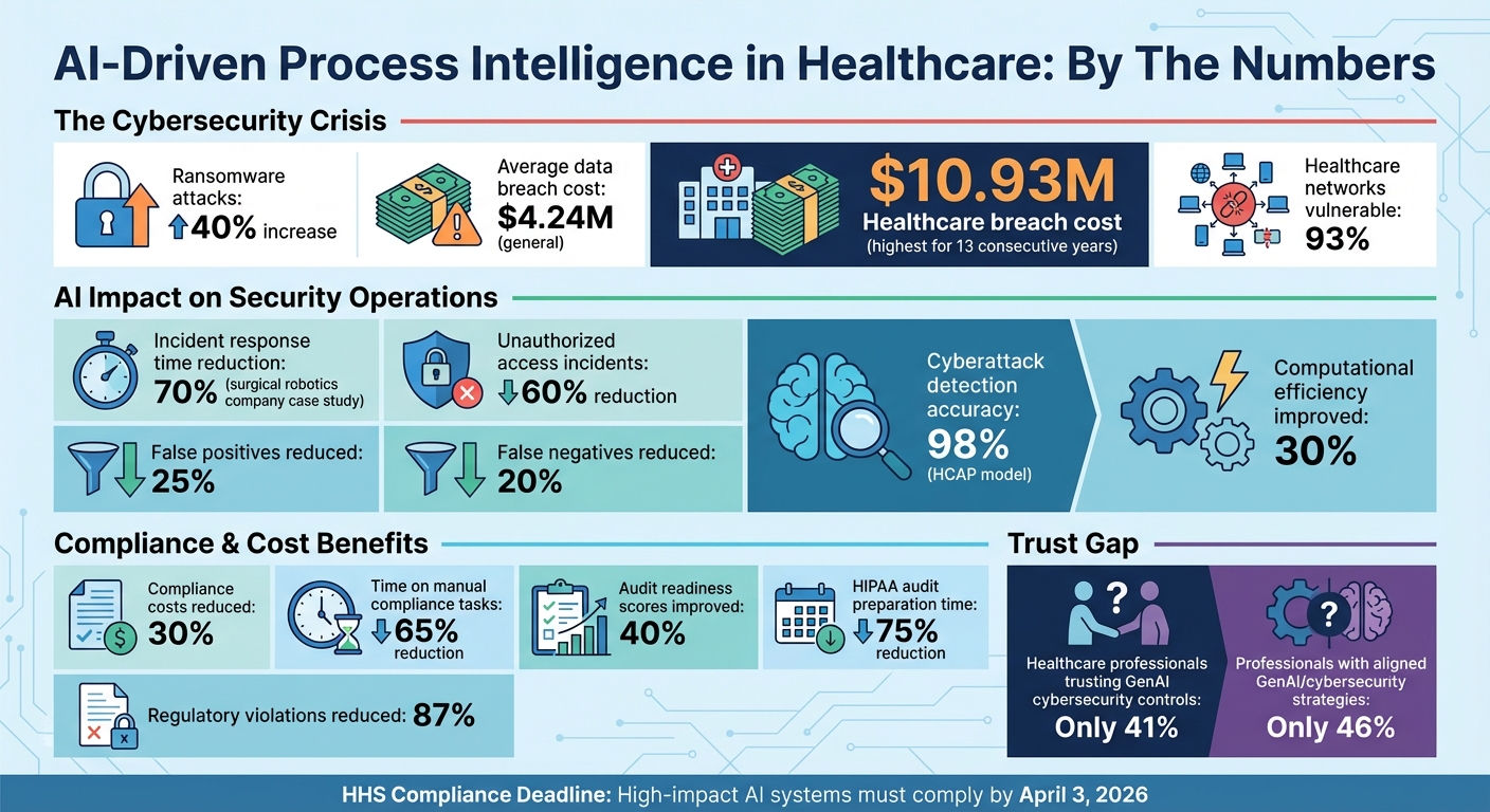 AI-Driven Process Intelligence Impact on Healthcare Cybersecurity: Key Statistics and Benefits