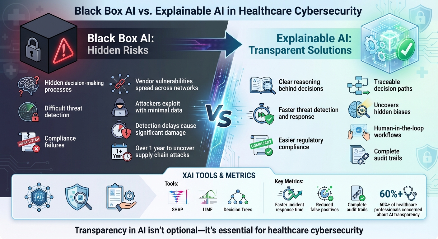 Black Box AI vs Explainable AI in Healthcare Cybersecurity