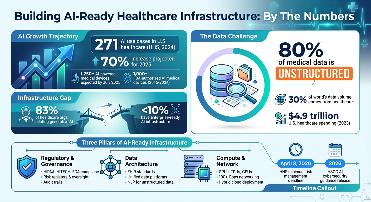 AI-Ready Healthcare Infrastructure: Key Statistics and Requirements 2024-2026