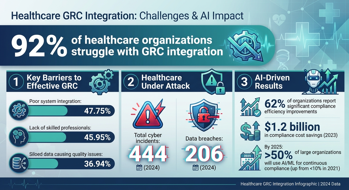 Top Healthcare GRC Integration Challenges and AI Solutions Statistics