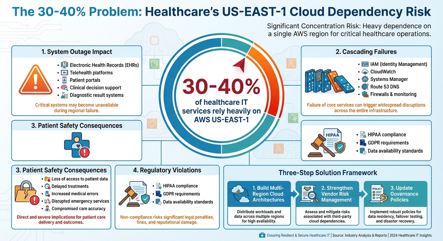 Healthcare's US-EAST-1 Dependency: Key Statistics and Risk Factors