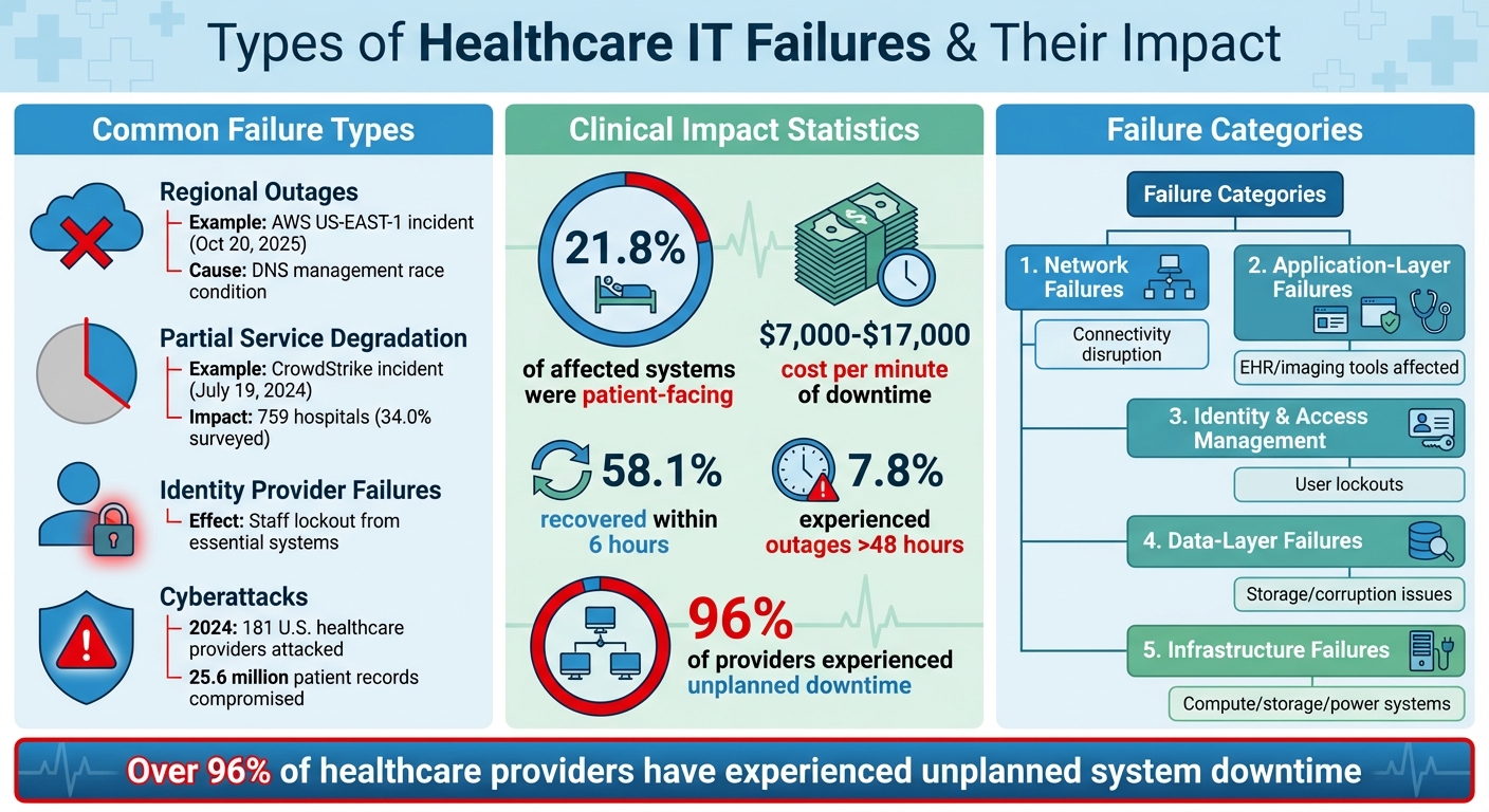 Healthcare IT Failure Types and Their Impact on Clinical Operations